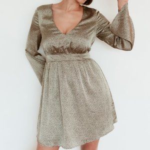 Animal Print Sage Dress